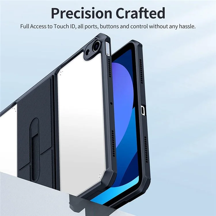 Xundd Per Ipad Air (2020)/Air (2022) Cas Kickstand Tablet Cust Cushion Cover Protettivo TPU Protezione Shock - Nero