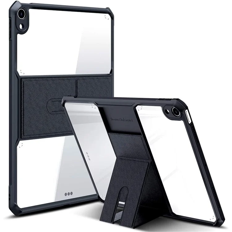 Xundd Per Ipad Air (2020)/Air (2022) Cas Kickstand Tablet Cust Cushion Cover Protettivo TPU Protezione Shock - Nero