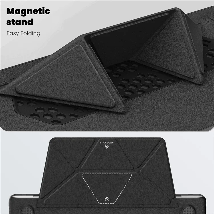 For MacBook Pro 13 inch (2022) / (2020) / (2018) M1 / M2 A2289 A2251 A2159 A1989 A1706 A1708 Laptop Case Anti-Slip PC+PU Leather Flip Cover - Black