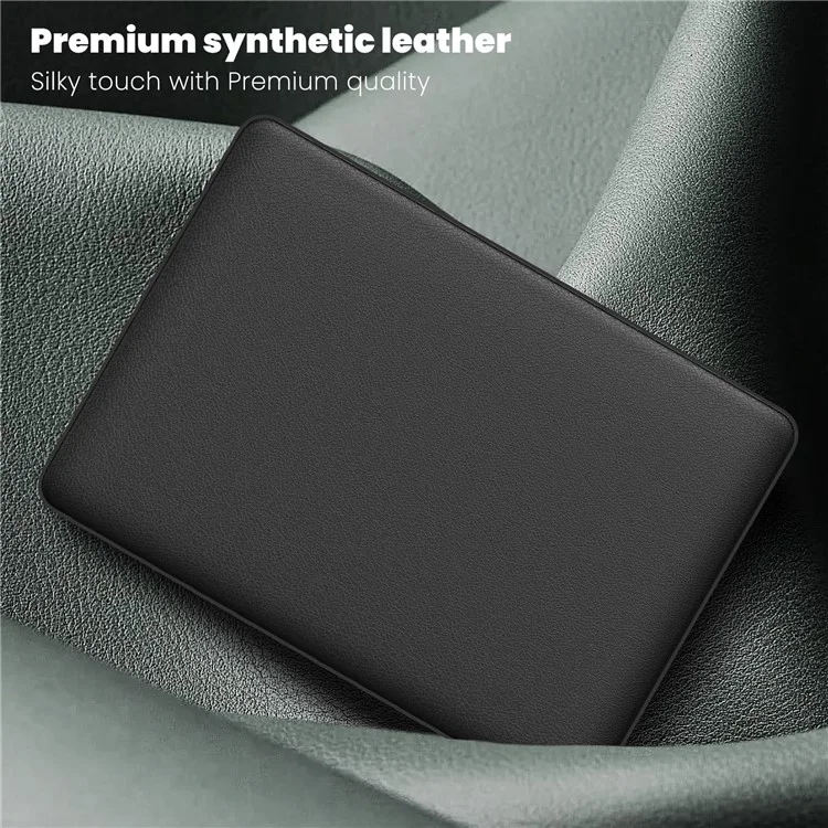 For MacBook Pro 13 inch (2022) / (2020) / (2018) M1 / M2 A2289 A2251 A2159 A1989 A1706 A1708 Laptop Case Anti-Slip PC+PU Leather Flip Cover - Black