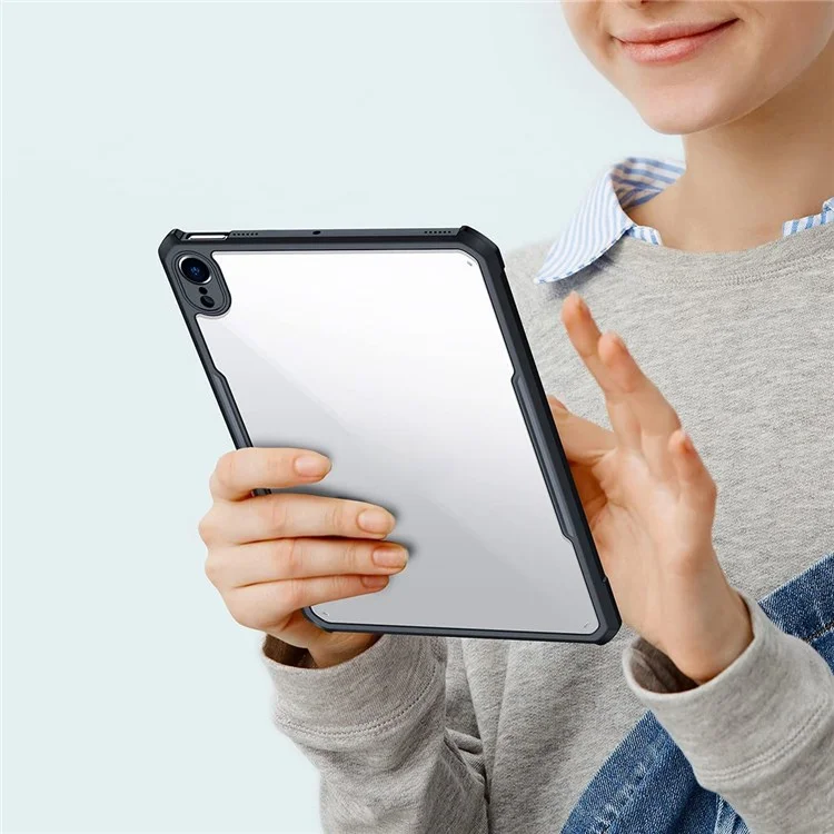 XUNDD For iPad mini (2024) / mini (2021) Shockproof  Slim Case TPU Frame Tablet Cover Air Cushion Protective Case - Black