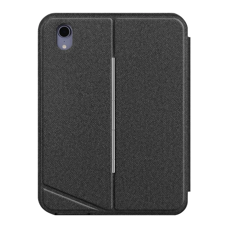 For iPad mini (2024) Leather Case + Bluetooth-compatible Keyboard with Backlight Trackpad