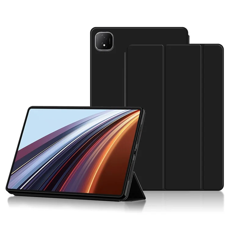 Custodia per tablet For Honor Pad GT Pro in pelle PU e TPU con supporto a trifoglio