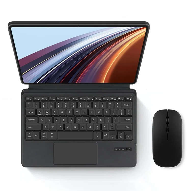 For Honor Pad GT Pro Leather Case + Touchpad Bluetooth-compatible Keyboard with Backlit