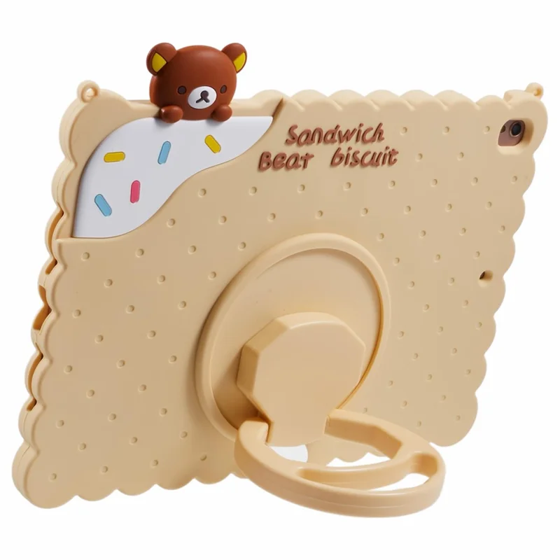 Silicone Case for iPad 10.2 (2021) / (2020) / (2019) / iPad Air 10.5 inch (2019) / Pro 10.5-inch (2017) Kickstand Cover with Shoulder Strap - Yellow