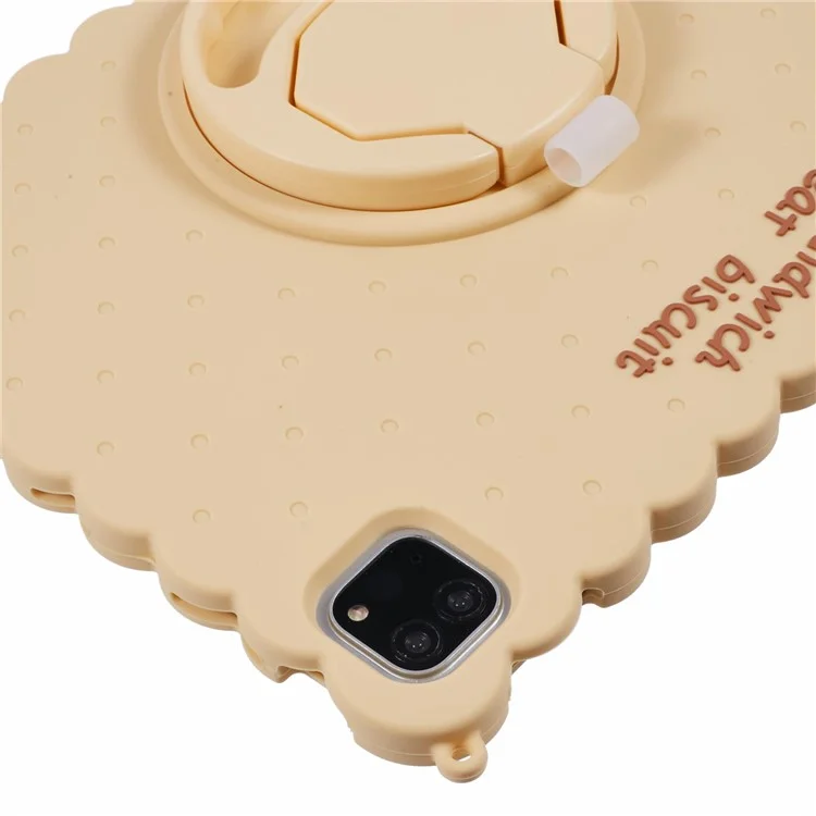 Bear Silicone Case with Strap for iPad Air 11 (2025) / (2024) / Air (2022) / (2020) / Pro 11 (2024) / (2022) / (2021) / (2020) / (2018) - Yellow