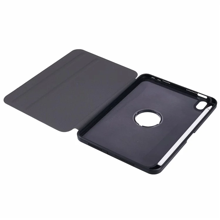 Чехол-подставка из кожи для iPad mini (2024) / mini (2021) - черный