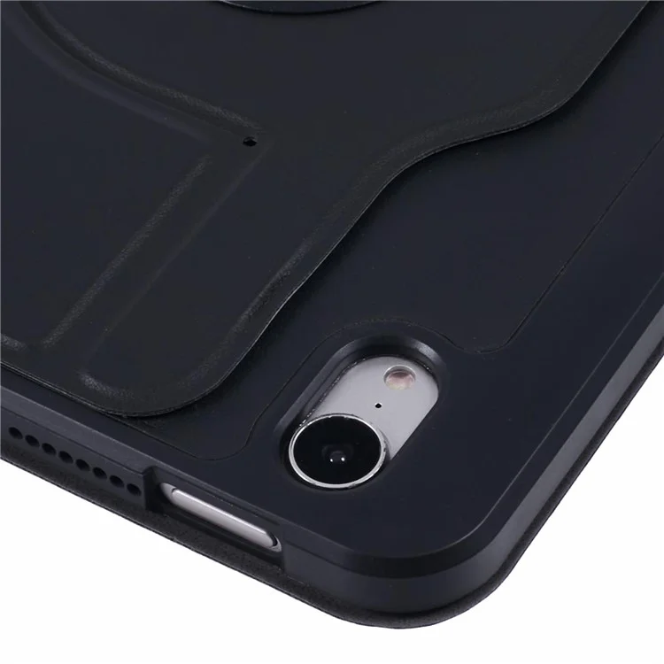 Чехол-подставка из кожи для iPad mini (2024) / mini (2021) - черный