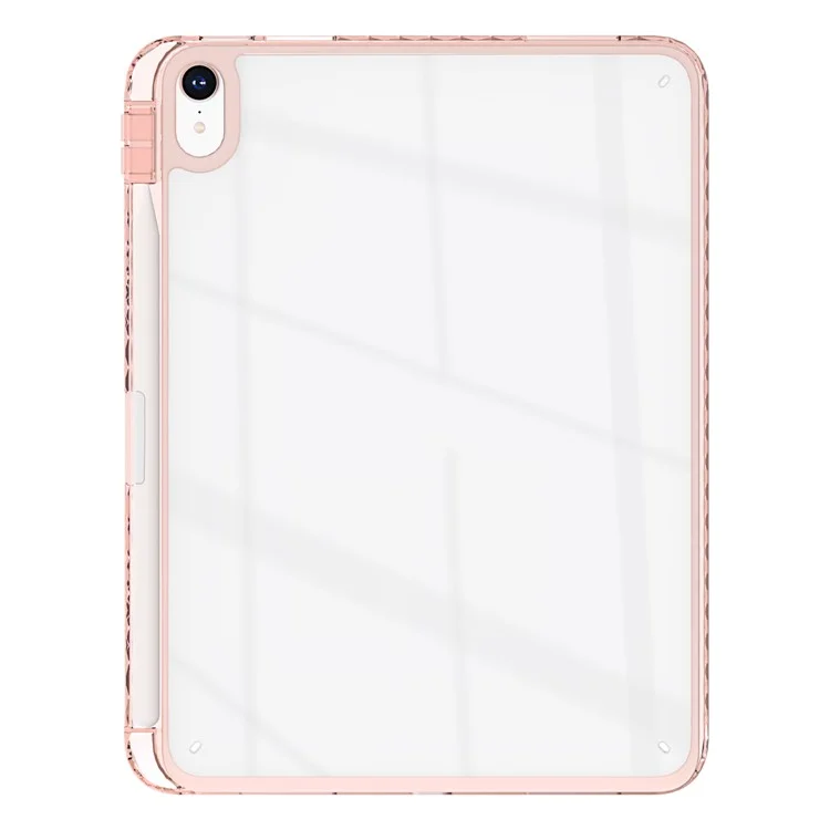 Чехол для iPad mini (2024) / (2021) Clear TPU с отделением для ручки - Розовый