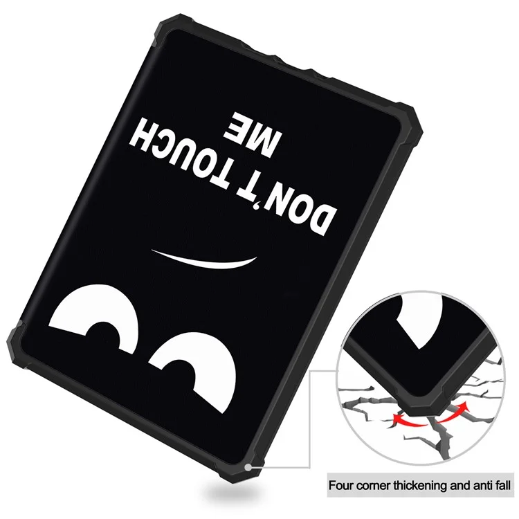 Étui pour Amazon Kindle Paperwhite (2024) avec motif imprimé en TPU + PU - Ne me touchez pas
