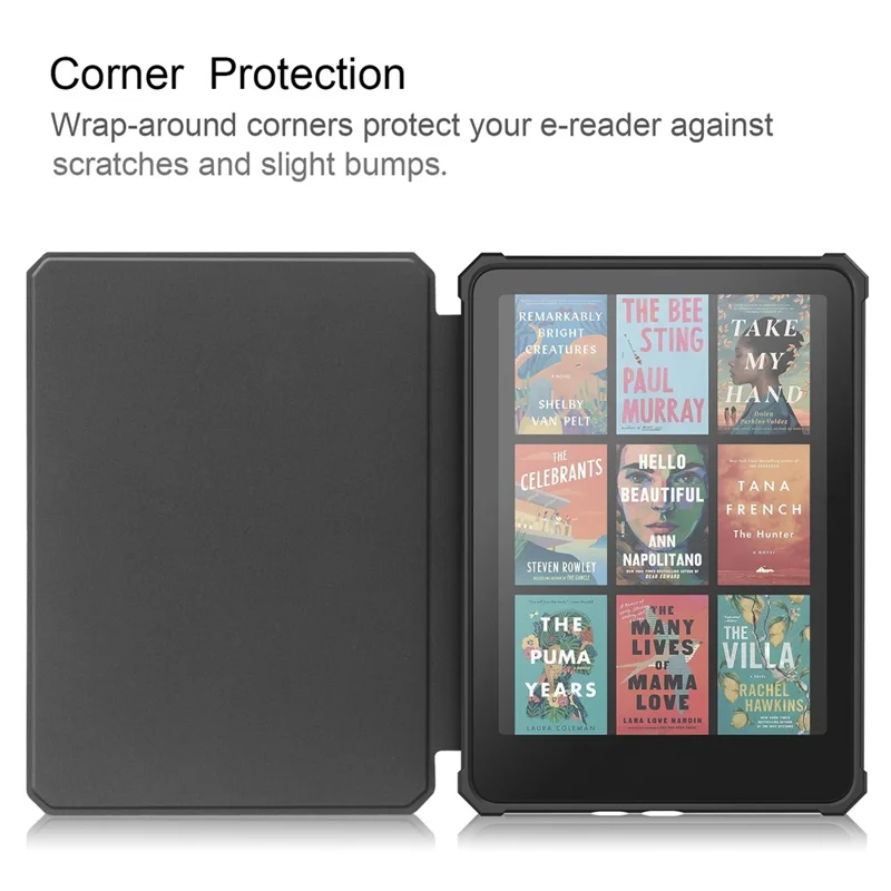For Amazon Kindle Paperwhite (2024) / Kindle Colorsoft Case Pattern Print TPU+ PU E-Reader Cover - Galaxy