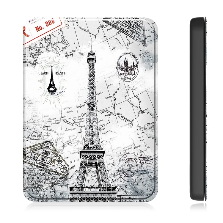 Funda para Amazon Kindle Paperwhite (2024) con estampado de patrón, de PC + PU, cubierta para e-reader - Torre Vintage