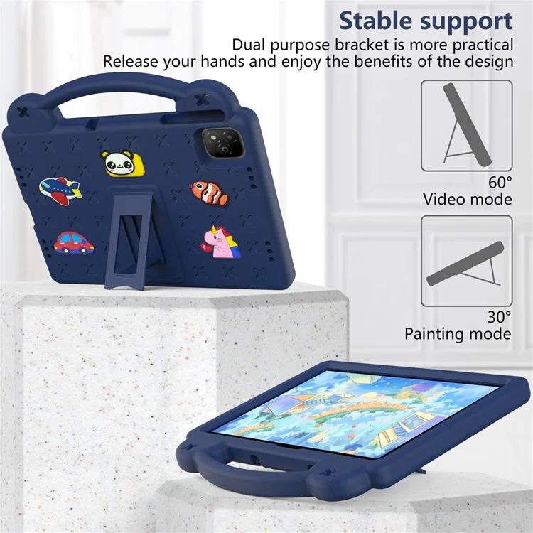 For Infinix Xpad Case Kids EVA Tablet Cover - Navy Blue