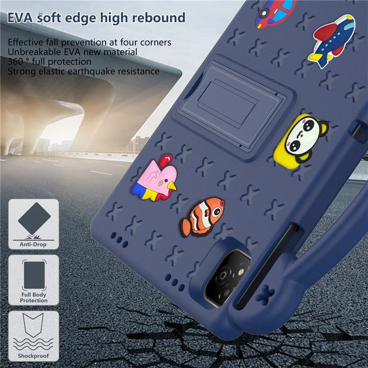 For Infinix Xpad Case Kids EVA Tablet Cover - Navy Blue
