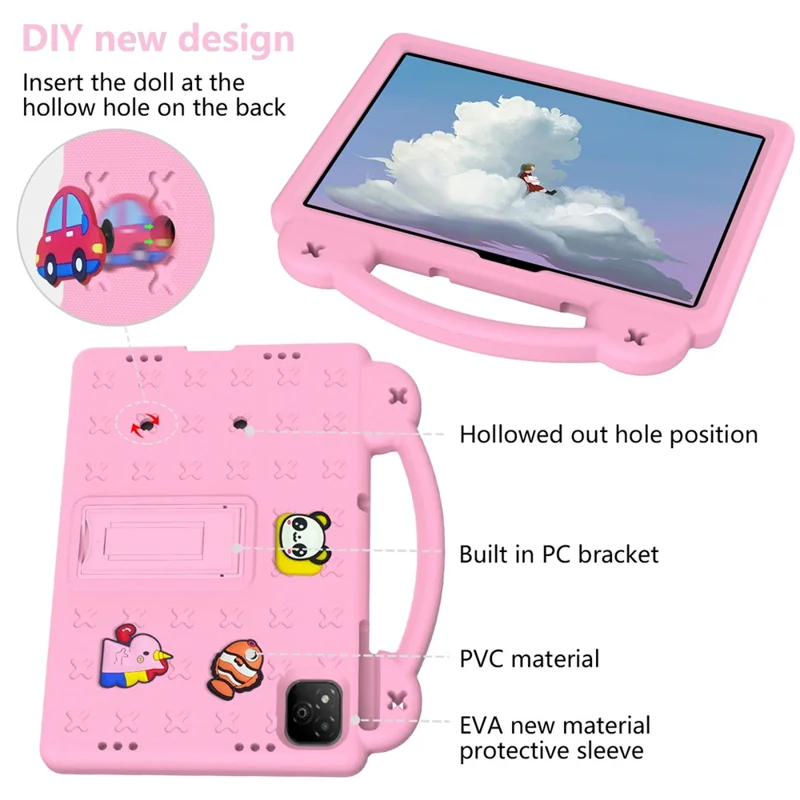 For Infinix Xpad Case Kids EVA Tablet Cover - Pink