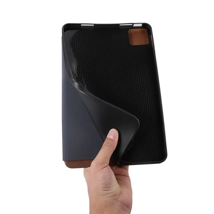 Funda protectora para tablet For Honor Pad GT Pro de cuero sintético con soporte - Marrón
