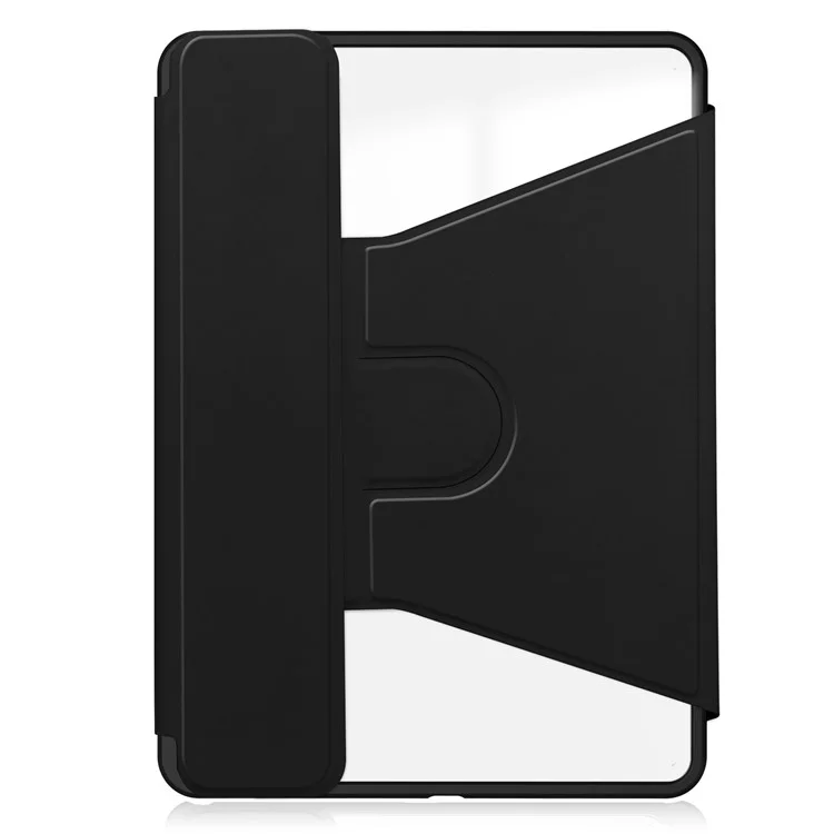 Custodia per Xiaomi Pad 7 con supporto rotante a 360° in pelle PU+copertura in acrilico per tablet (senza tastiera) - Nero
