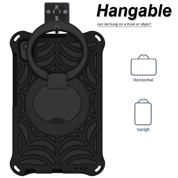 Para Lenovo Tab M8 TB-8505/TB-8705/TB-8506 (2021) Caixa de Choque à Prova de Choque EVA Caso de Comprimido de Tampa Protetora Anti-arranhão Com Alça de Ombro Com Alça de Ombro - Preto