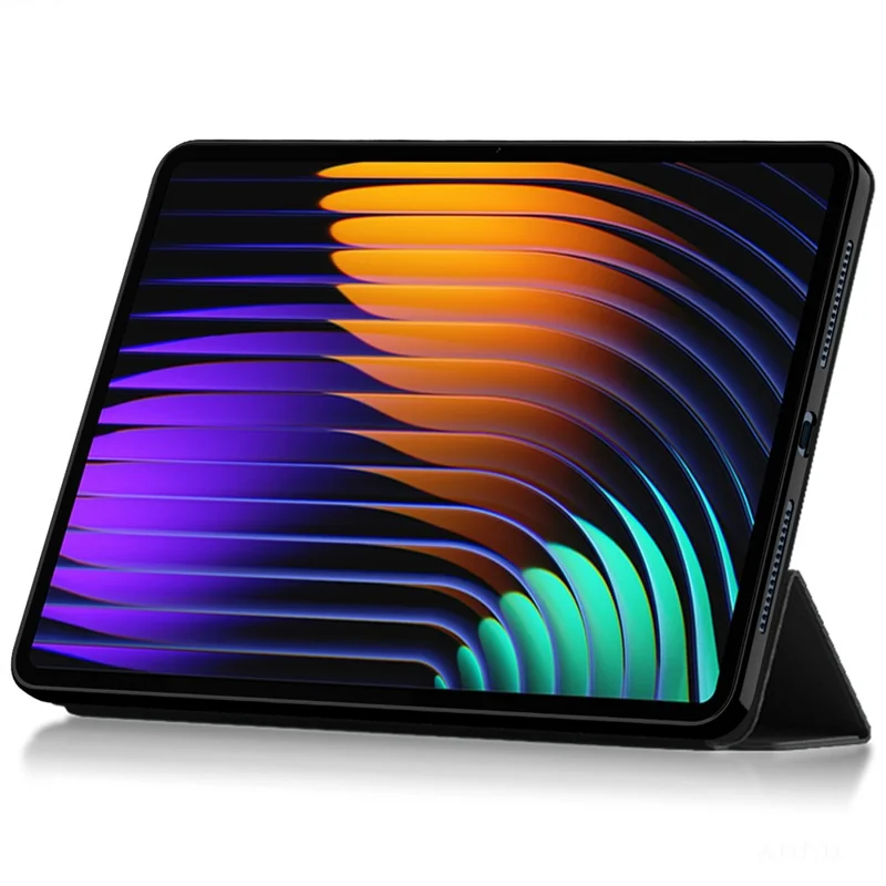 Чехол для Xiaomi Pad 7 из искусственной кожи и ТПУ с трехсторонней подставкой, автоматическим режимом сна/пробуждения