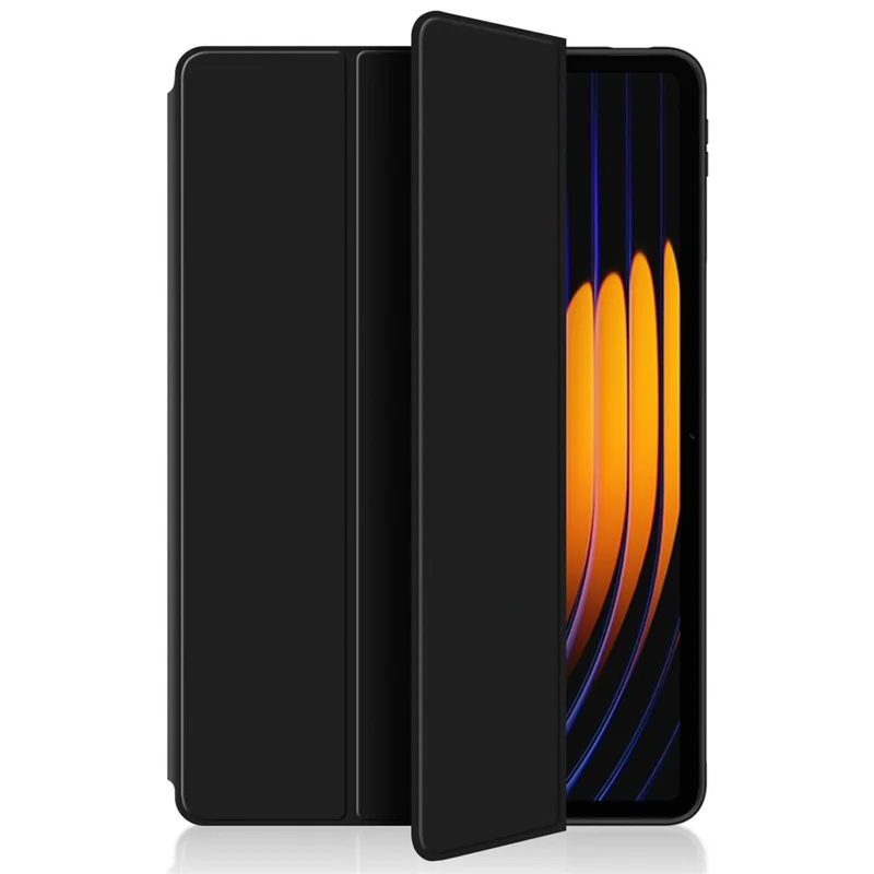 Чехол для Xiaomi Pad 7 из искусственной кожи и ТПУ с трехсторонней подставкой, автоматическим режимом сна/пробуждения