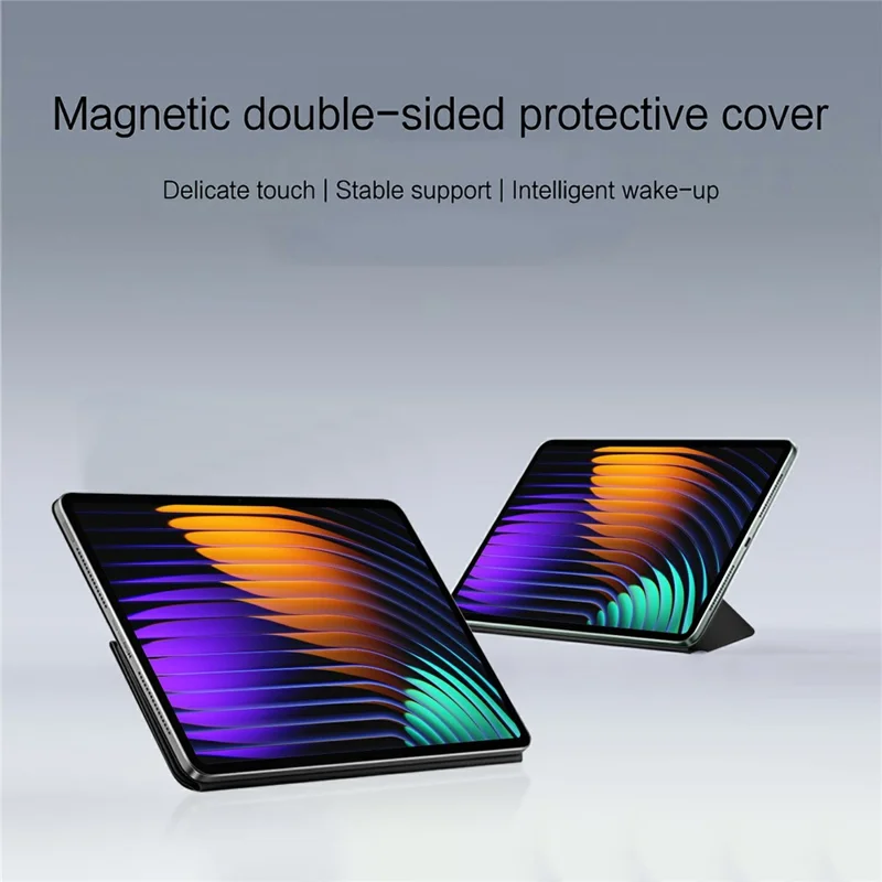 For Xiaomi Pad 7 Leather Case Origami Stand Magnetic Tablet Cover Auto Wake  /  Sleep