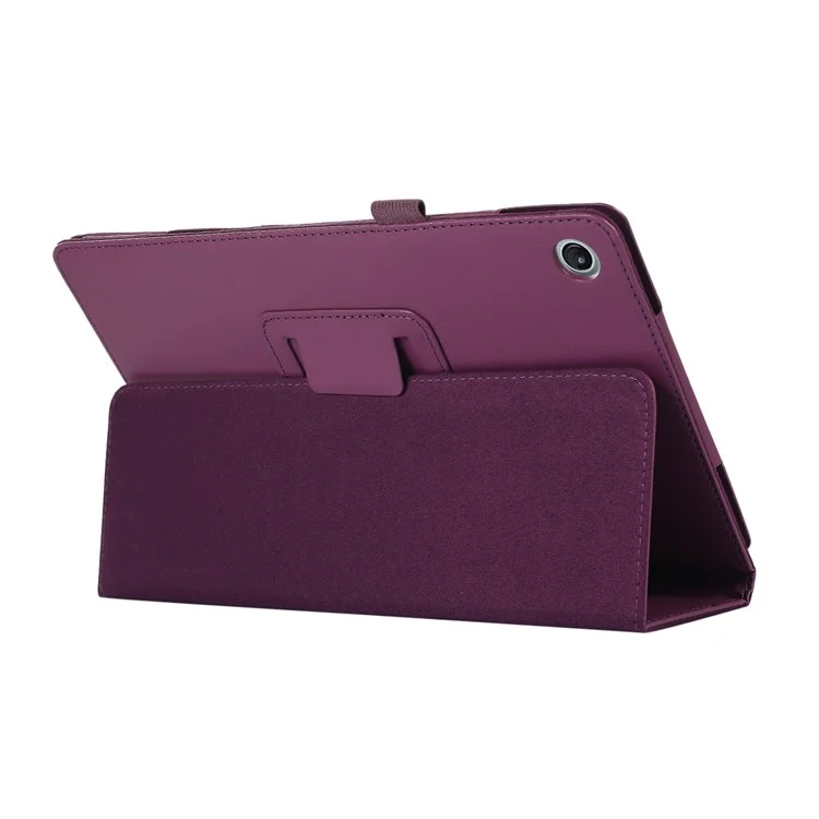 Étui antichoc pour Lenovo Tab M10 Plus (3e génération) / Xiaoxin Pad 2022 10,6 pouces Texture de litchi Housse de protection en cuir PU Flip Cover Support Pliable Étui pour tablette - Violet