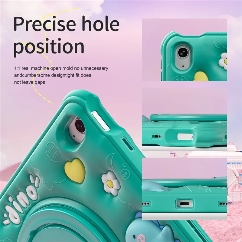 For iPad (2025) / 10.9 (2022) Case Kickstand PC+Silicone+TPU Tablet Cover