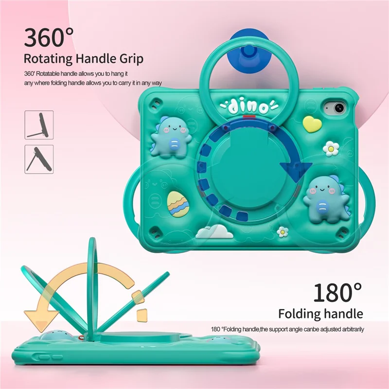 For iPad (2025) / 10.9 (2022) Case Kickstand PC+Silicone+TPU Tablet Cover