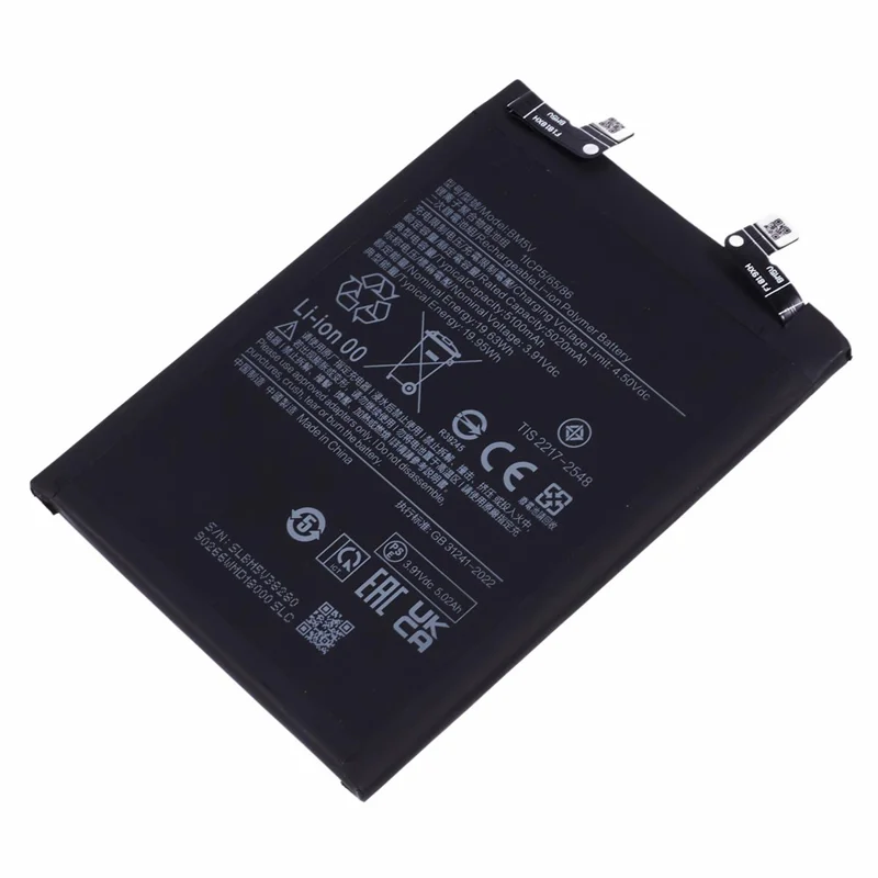 For Xiaomi Poco X6 5G / Redmi Note 13 Pro 5G 3.91V 5020mAh Li-Polymer Battery Assembly Part (Without Logo)  (Encode: BM5V)