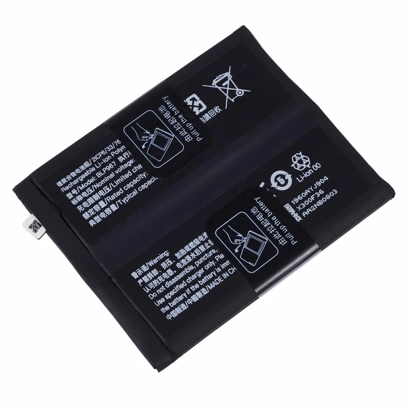 For Oppo Find X6 3.87V 4600mAh Li-Polymer Battery Assembly Part (Without Logo)  (Encode: BLP967)