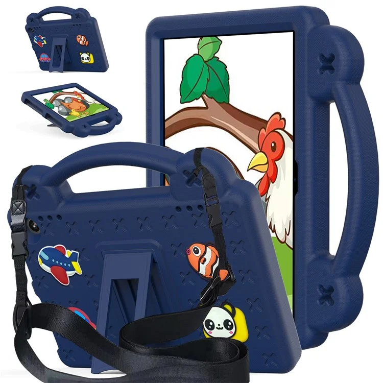 For Amazon Fire HD 8 (2024) Case Kids EVA Tablet Cover - Navy Blue