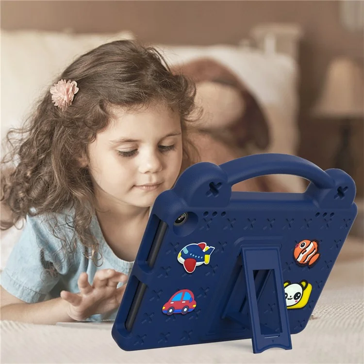 For Amazon Fire HD 8 (2024) Case Kids EVA Tablet Cover - Navy Blue