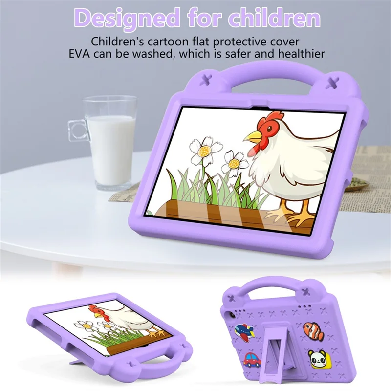 For Amazon Fire HD 8 (2024) Case Kids EVA Tablet Cover - Purple