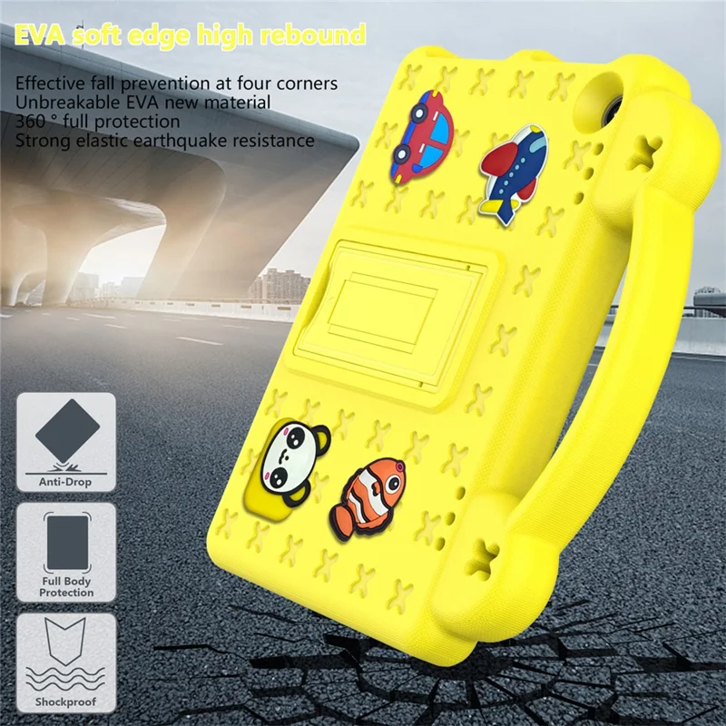 For Amazon Fire HD 8 (2024) Case Kids EVA Tablet Cover - Yellow