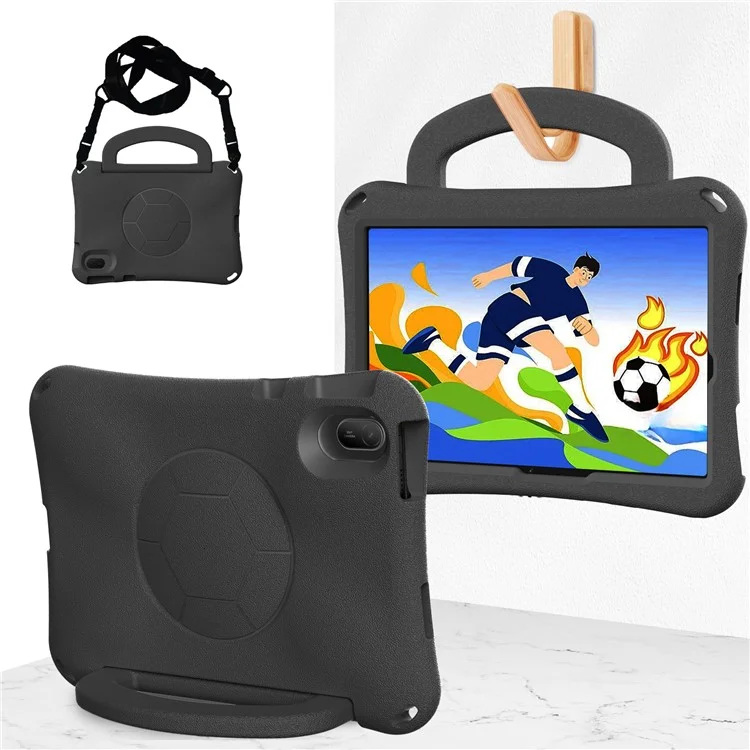 For Huawei MatePad SE 11  /  Honor Tablet V7 EVA Case Tablet Protective Cover with Kickstand - Black