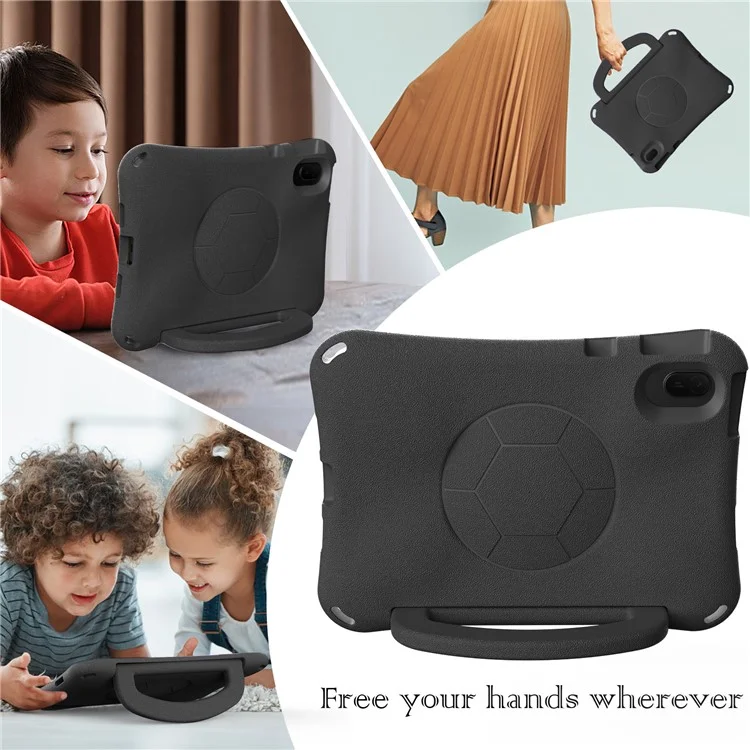 For Huawei MatePad SE 11  /  Honor Tablet V7 EVA Case Tablet Protective Cover with Kickstand - Black