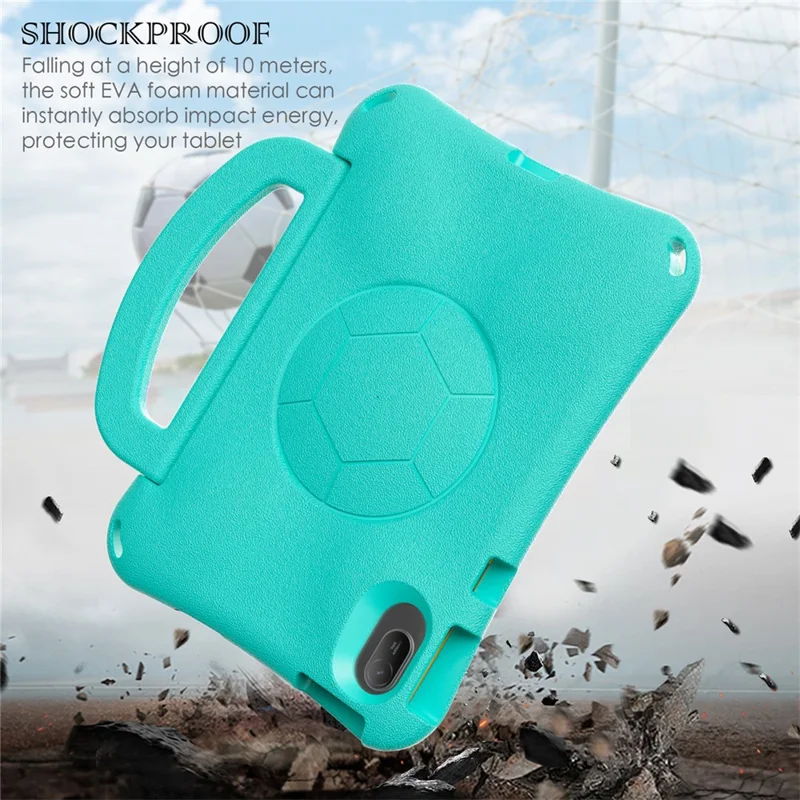 For Huawei MatePad SE 11  /  Honor Tablet V7 EVA Case Tablet Protective Cover with Kickstand - Mint Green
