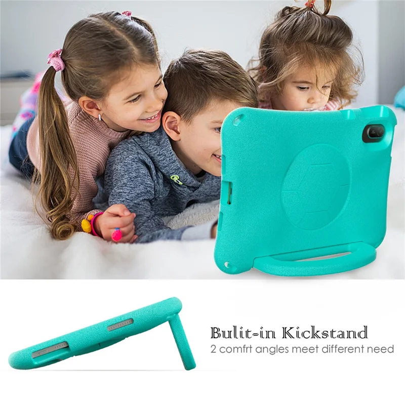 For Huawei MatePad SE 11  /  Honor Tablet V7 EVA Case Tablet Protective Cover with Kickstand - Mint Green
