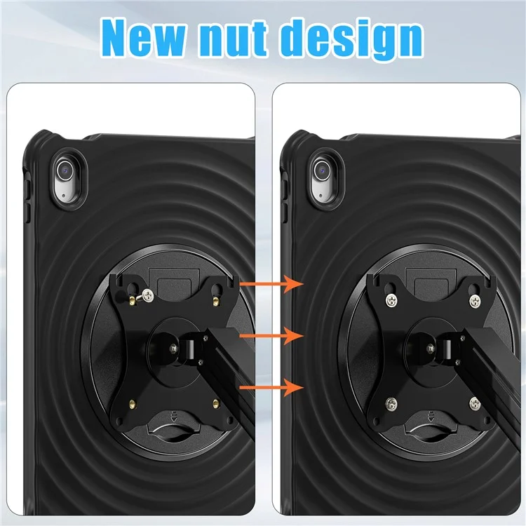 For iPad (2025) / 10.9 (2022) Case Kickstand PC+Silicone+TPU Tablet Cover