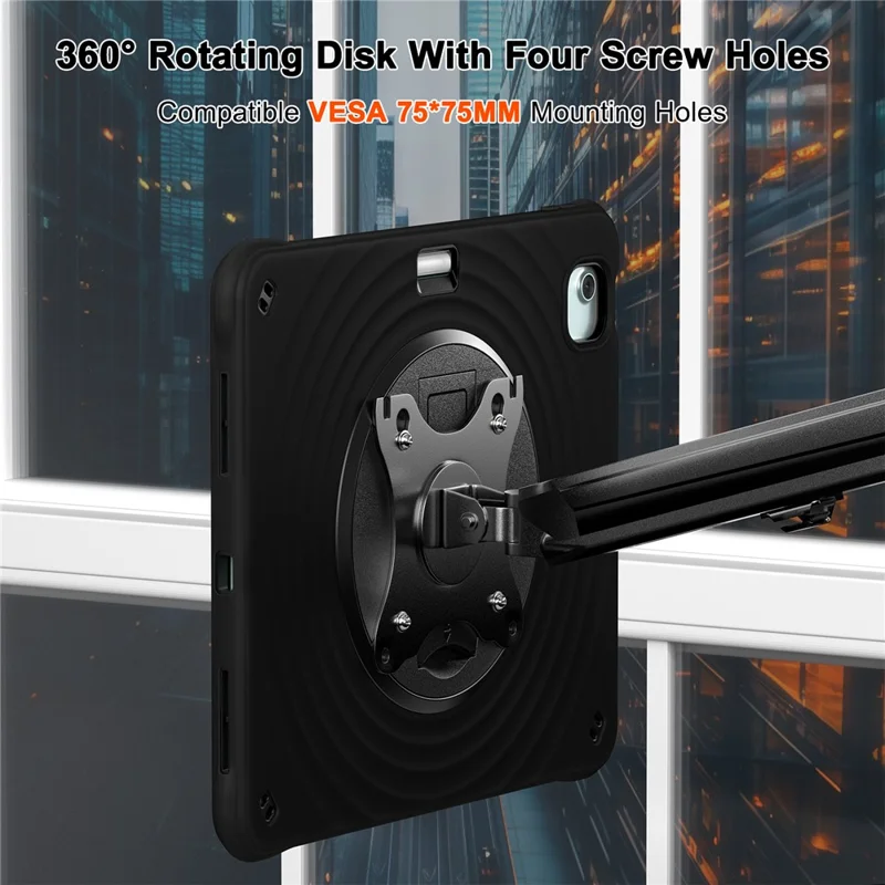 Kickstand Case for iPad Air 11 (2025) / (2024) / Air (2022) / (2020) / Pro 11 (2022) / (2021) / (2020) / (2018) PC+Silicone+TPU Tablet Cover