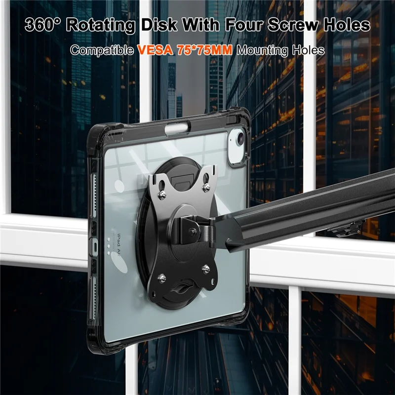 Kickstand Case for iPad Air 11 (2025) / (2024) / Air (2022) / (2020) / Pro 11 (2022) / (2021) / (2020) / (2018) PC+TPU+Acrylic Cover