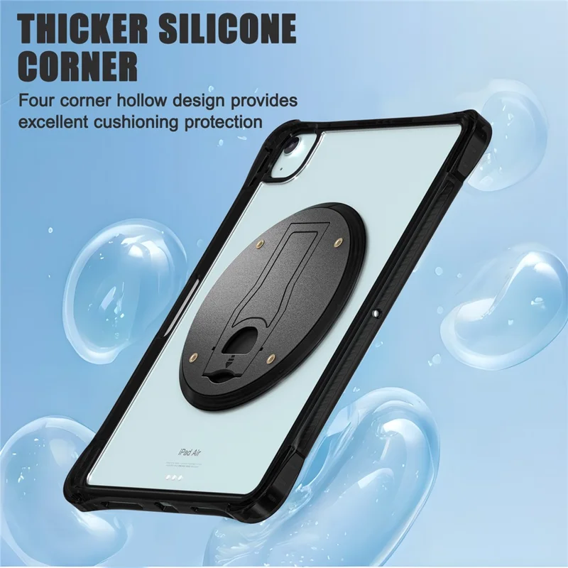 Kickstand Case for iPad Air 11 (2025) / (2024) / Air (2022) / (2020) / Pro 11 (2022) / (2021) / (2020) / (2018) PC+TPU+Acrylic Cover