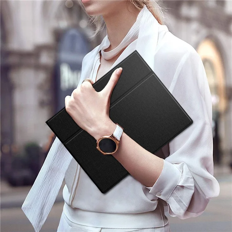 Étui pour Remarkable 2 avec support rotatif en PC+PU, couverture de lecteur électronique avec porte-stylet - Noir