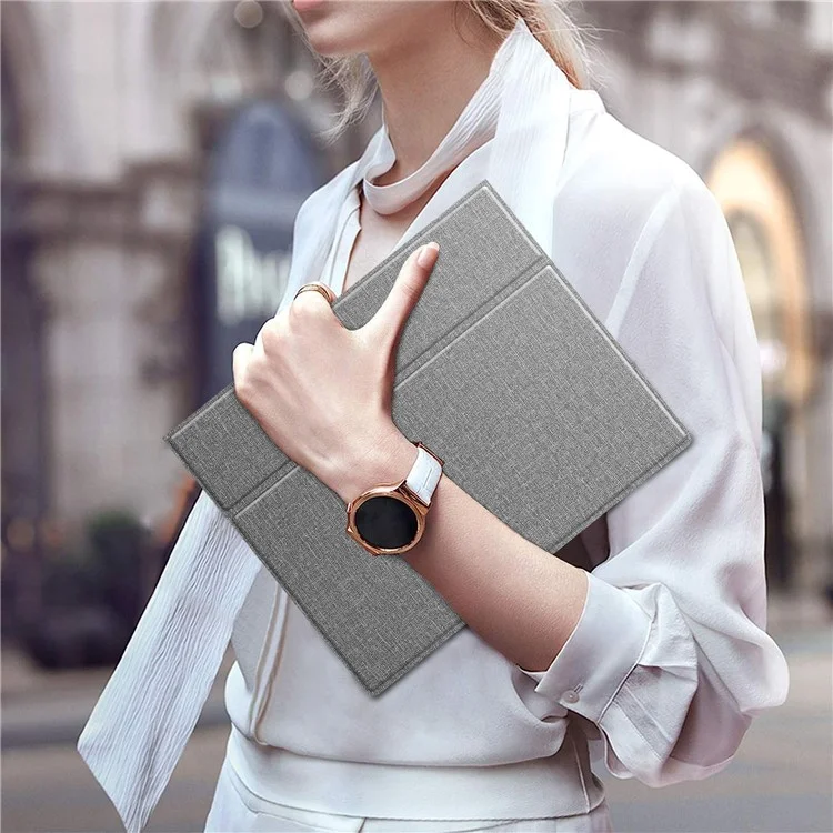 Étui pour ReMarkable 2 avec support rotatif en PC+PU, couverture de liseuse électronique avec porte-stylet - Gris