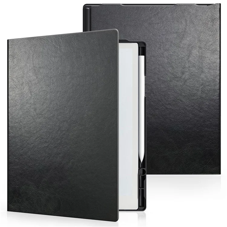 Étui pour Remarkable 2 de style folio en PC+PU avec support pour stylet - Noir