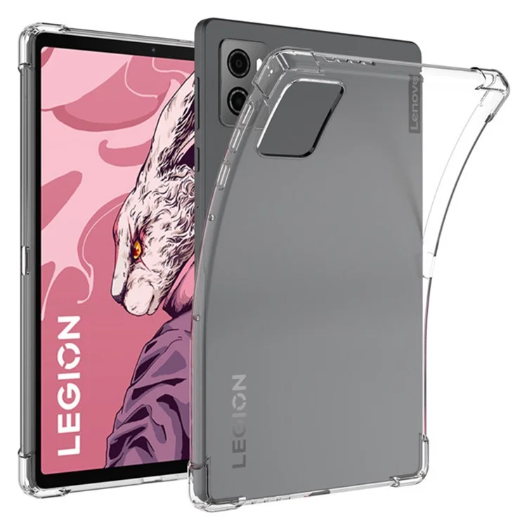 Étui pour Lenovo Legion Y700 (2025) Couvercle de tablette TPU transparent résistant aux chocs aux quatre coins