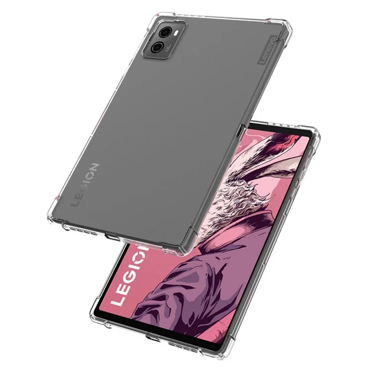 Étui pour Lenovo Legion Y700 (2025) Couvercle de tablette TPU transparent résistant aux chocs aux quatre coins
