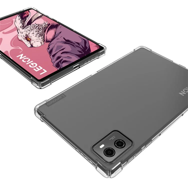 Étui pour Lenovo Legion Y700 (2025) Couvercle de tablette TPU transparent résistant aux chocs aux quatre coins