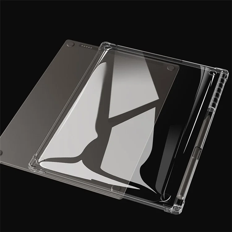 Étui de protection anti-chute remarquable pour tablette Pro en TPU transparent avec fente pour stylet