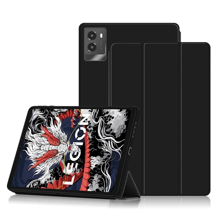 For Lenovo Legion Y700 (2024) Case PU Leather TPU Back Trifold Stand Tablet Cover Auto Wake / Sleep